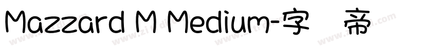 Mazzard M Medium字体转换